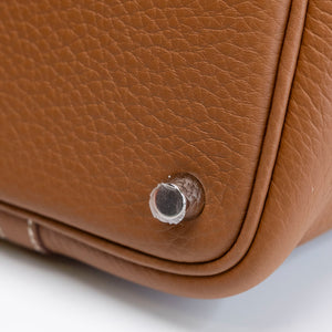 HERMES PICOTIN 18 CLEMENCE GOLD SHW STAMP K