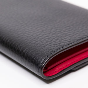 LOUIS VUITTON CAPUCINES COMPACT WALLET BLACK LEATHER GHW