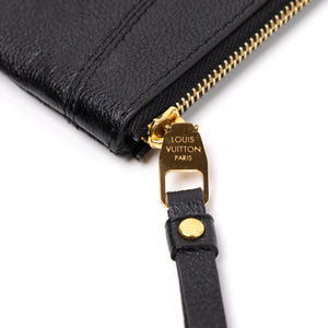 LOUIS VUITTON DAILY POUCH MONOGRAM EMPREINTE LEATHER BLACK GHW