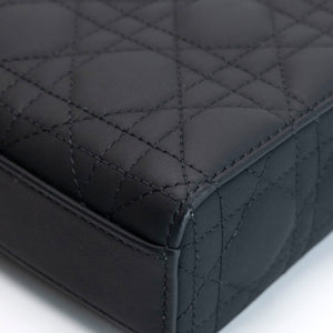 CHRISTIAN DIOR MEDIUM D-JOY BAG BLACK ULTRAMATTE CALFSKIN SO BLACK