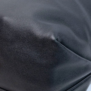SAINT LAURENT TEDDY BUCKET BAG BLACK LAMBSKIN SHW