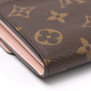 LOUIS VUITTON EMILIE WALLET MONOGRAM ROSE BALLERINE GHW