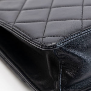 CHANEL CC GOLDEN CLASS FLAP BAG BLACK LAMBSKIN GHW