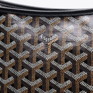 GOYARD BOHEME HOBO BAG BLACK CALFSKIN LEATHER CANVAS SHW