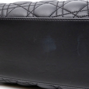 CHRISTIAN DIOR MEDIUM LADY DIOR ANSELM REYLE BLACK CALFSKIN SHW