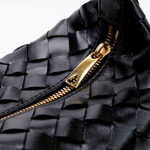 BOTTEGA VENERA MINI WALLACE SHOULDER BAG CALFSKIN BLACK GHW