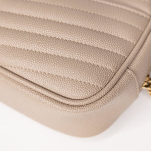 SAINT LAURENT CAMERA BAG BEIGE GHW