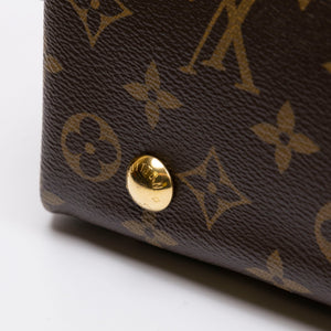 LOUIS VUITTON CARRYALL PM BROWN MONOGRAM CANVAS GHW (MICROCHIP)