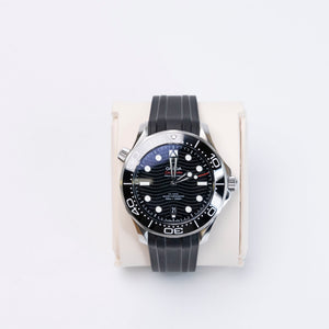 OMEGA SEAMASTER DIVER 300M BLACK DIAL MENS WATCH