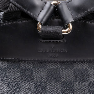 LOUIS VUITTON DAMIER GRAPHITE JOSH BACKPACK CANVAS BLACK GRAY MEN UNISEX