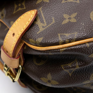 LOUIS VUITTON VINTAGE DOUBLE SIDE CROSSBODY BAG MONOGRAM CANVAS GHW