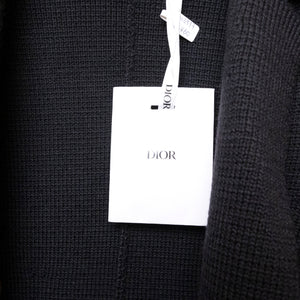 CHRISTIAN DIOR 30 MONTAIGNE KNIT WOOL DOUBLE BREASTED BAR JACKET BLACK SIZE 4