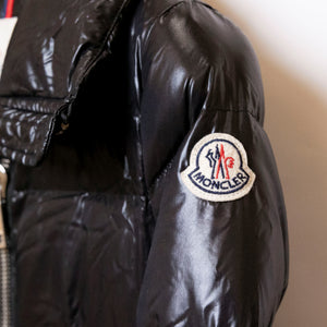 MONCLER JOUX QUILTED NYLON JACKET BLACK SIZE 2