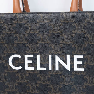 CELINE MINI VERTICAL CABAS TRIOMPHE CANVAS GHW