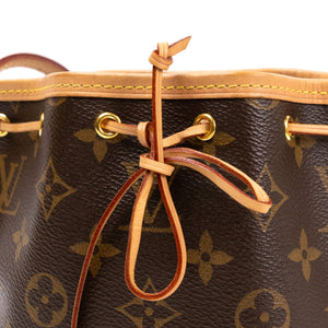 LOUIS VUITTON NANO NOE MONOGRAM CANVAS GHW