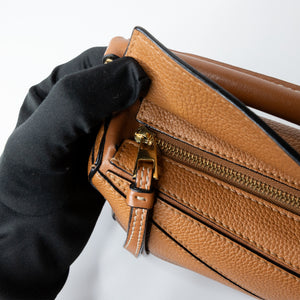 LOEWE MINI PUZZLE BAG CALFSKIN TAN