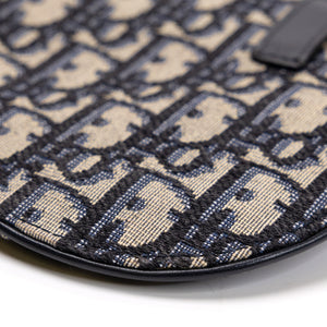 CHRISTIAN DIOR OBLIQUE SADDLE BELT POUCH GHW