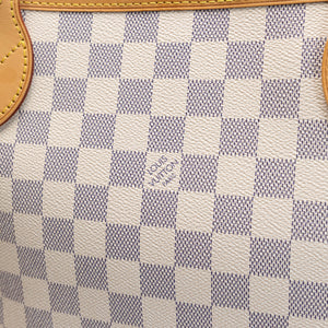 LOUIS VUITTON NEVERFULL MM DAMIER AZUR CANVAS ROSE BALLERINE GHW