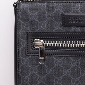 GUCCI GG SUPREME MESSENGER BAG BLACK / MULTICOLOUR CANVAS SHW
