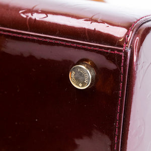 LOUIS VUITTON VERNIS BREA MM BAG MONOGRAM PATENT AMARANTE GHW