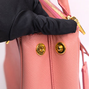 PRADA SAFFIANO SMALL TOTE BAG PINK GHW