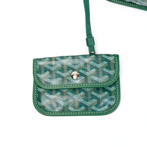 GOYARD MINI ANJOU TOTE BAG CANVAS / CALFSKIN GREEN SHW