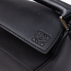 LOEWE MINI PUZZLE BLACK CALFSKIN LEATHER SHW