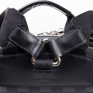 LOUIS VUITTON DAMIER GRAPHITE JOSH BACKPACK CANVAS BLACK GRAY MEN UNISEX