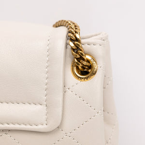 SAINT LAURENT YSL MINI NOLITA WHITE LAMBSKIN LEATHER GHW