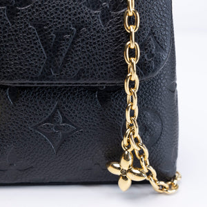 LOUIS VUITTON NANO MADELEINE MONOGRAM EMPREINTE LEATHER BLACK GHW (MICROCHIP)