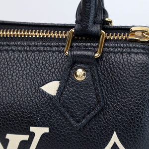 LOUIS VUITTON NANO SPEEDY MONOGRAM EMPREINTE BLACK GHW