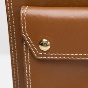 BURBERRY MINI POCKET BAG BROWN CALFSKIN GHW