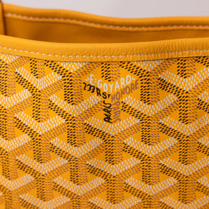 GOYARD MINI ANJOU TOTE BAG CANVAS / CALFSKIN YELLOW SHW