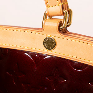 LOUIS VUITTON VERNIS BREA MM BAG MONOGRAM PATENT AMARANTE GHW