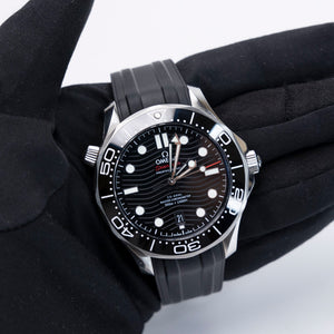 OMEGA SEAMASTER DIVER 300M BLACK DIAL MENS WATCH