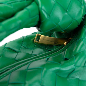 BOTTEGA VENETA MINI JODIE GREEN LAMBSKIN GHW