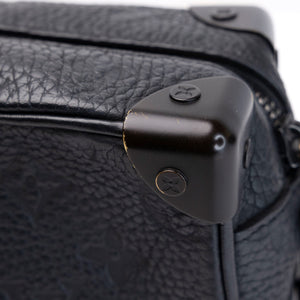 LOUIS VUITTON MINI SOFT TRUNK MONOGRAM TAURILLON LEATHER SO BLACK (MICROCHIP)