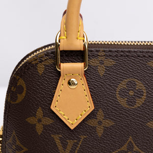 LOUIS VUITTON ALMA BB MONOGRAM CANVAS GHW (MICROCHIP)