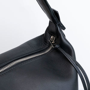 LOEWE CUBI MESSENGER LARGE BAG BLACK CALFSKIN LEATHER SHW