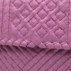 BOTTEGA VENETA OLIMPIA BAG LAVENDER PURPLE BLACK HARDWARE