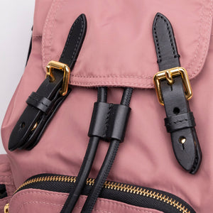 BURBERRY MINI RUCKSACK PINK NYLON BACKPACK GHW
