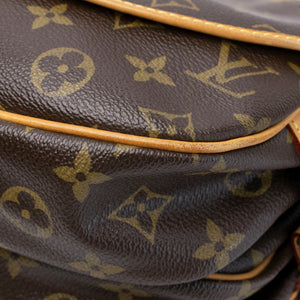 LOUIS VUITTON VINTAGE DOUBLE SIDE CROSSBODY BAG MONOGRAM CANVAS GHW