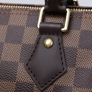 LOUIS VUITTON SPEEDY BANDOULIERE 25 DAMIER EBENE CANVAS GHW