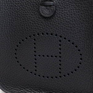 HERMES MINI EVELYNE CLEMENCE BLACK SHW STAMP K