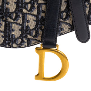 CHRISTIAN DIOR OBLIQUE SADDLE BELT POUCH GHW