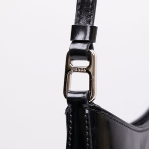PRADA CLEO BAG BLACK CALFSKIN LEATHER SHW