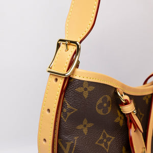 LOUIS VUITTON CARRYALL PM BROWN MONOGRAM CANVAS GHW (MICROCHIP)