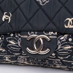 CHANEL BANDANA PRINT QUILTED FLAP BAG FABRIC MULTICOLOUR SHW