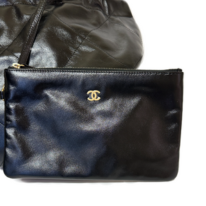 CHANEL 22 BAG MEDIUM SIZE BLACK GHW
