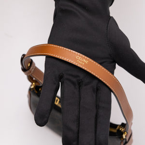 CELINE MINI AVA BAG TRIOMPHE CANVAS / CALFSKIN BROWN GHW
